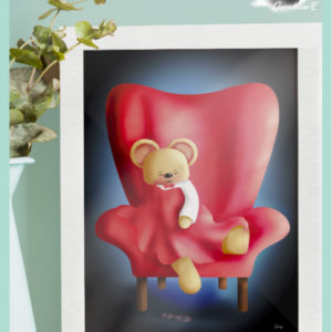 Dr Nounours - Repos dans le fauteuil ~ Affiches ~ Illustrations décoratives