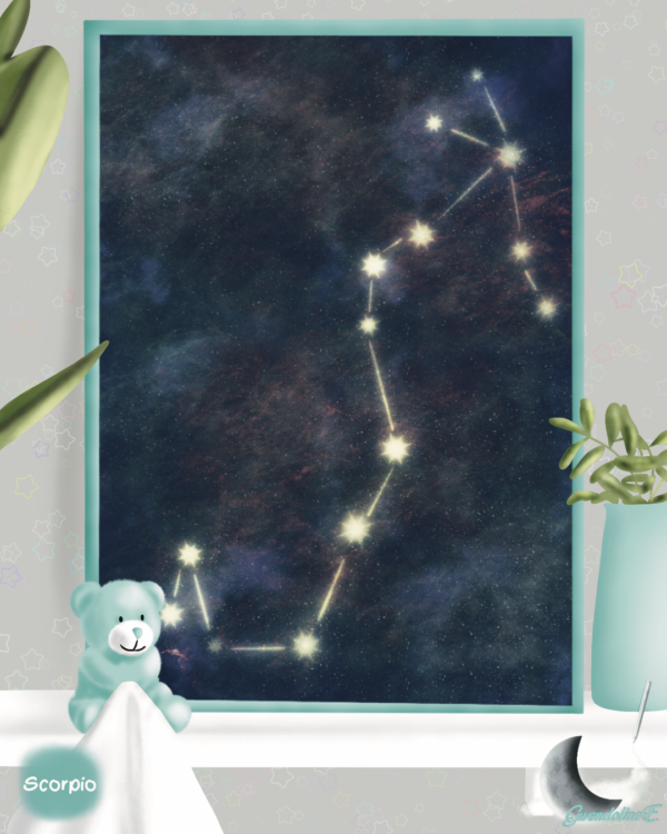 Affiches Constellations zodiacales Scorpio