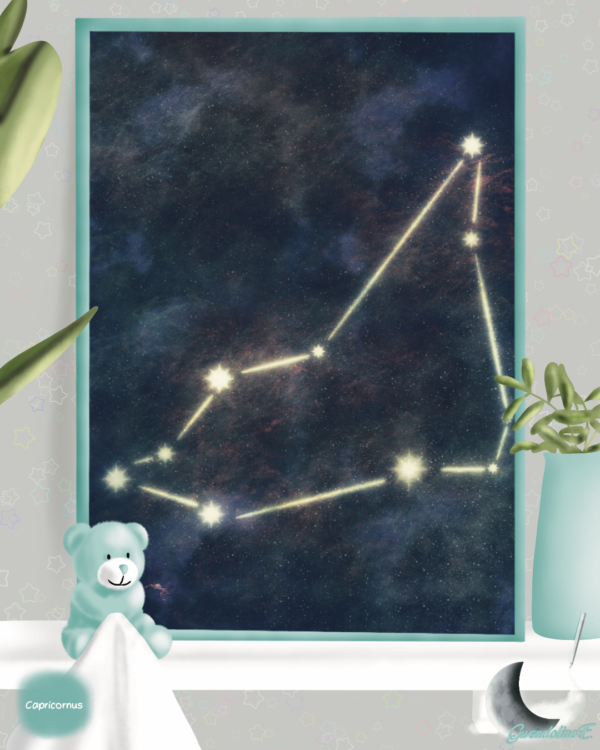 Affiches Constellations zodiacales Capricornus